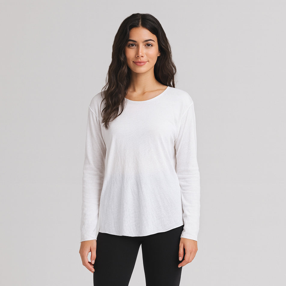 4014 - Women's Slouchy Long Sleeve Tee