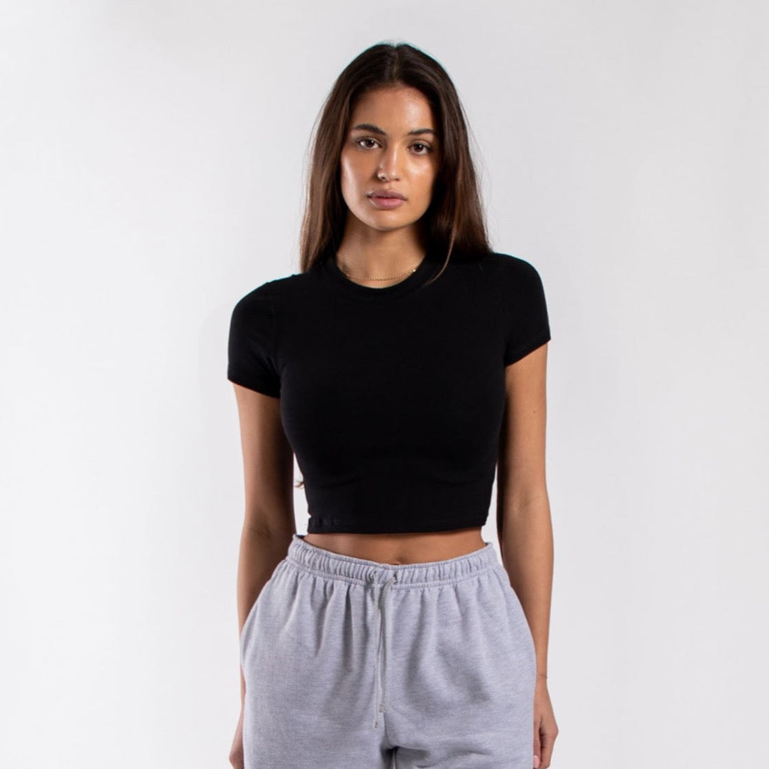 wholesale black baby tee