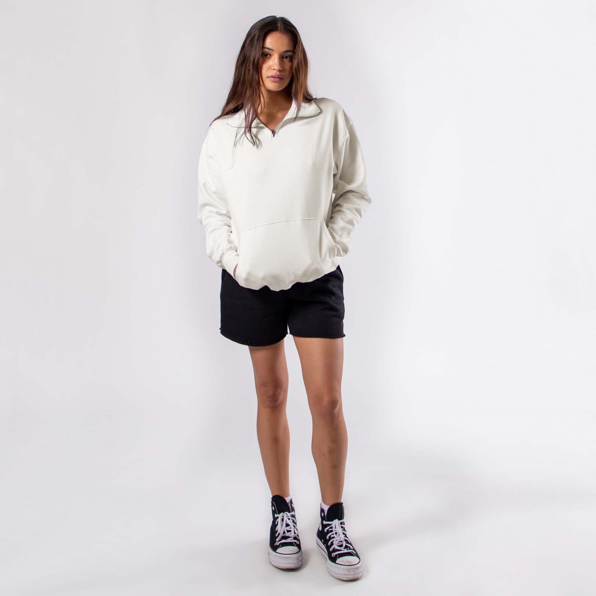 6051 - Women's Quarter Zip Sweatshirt