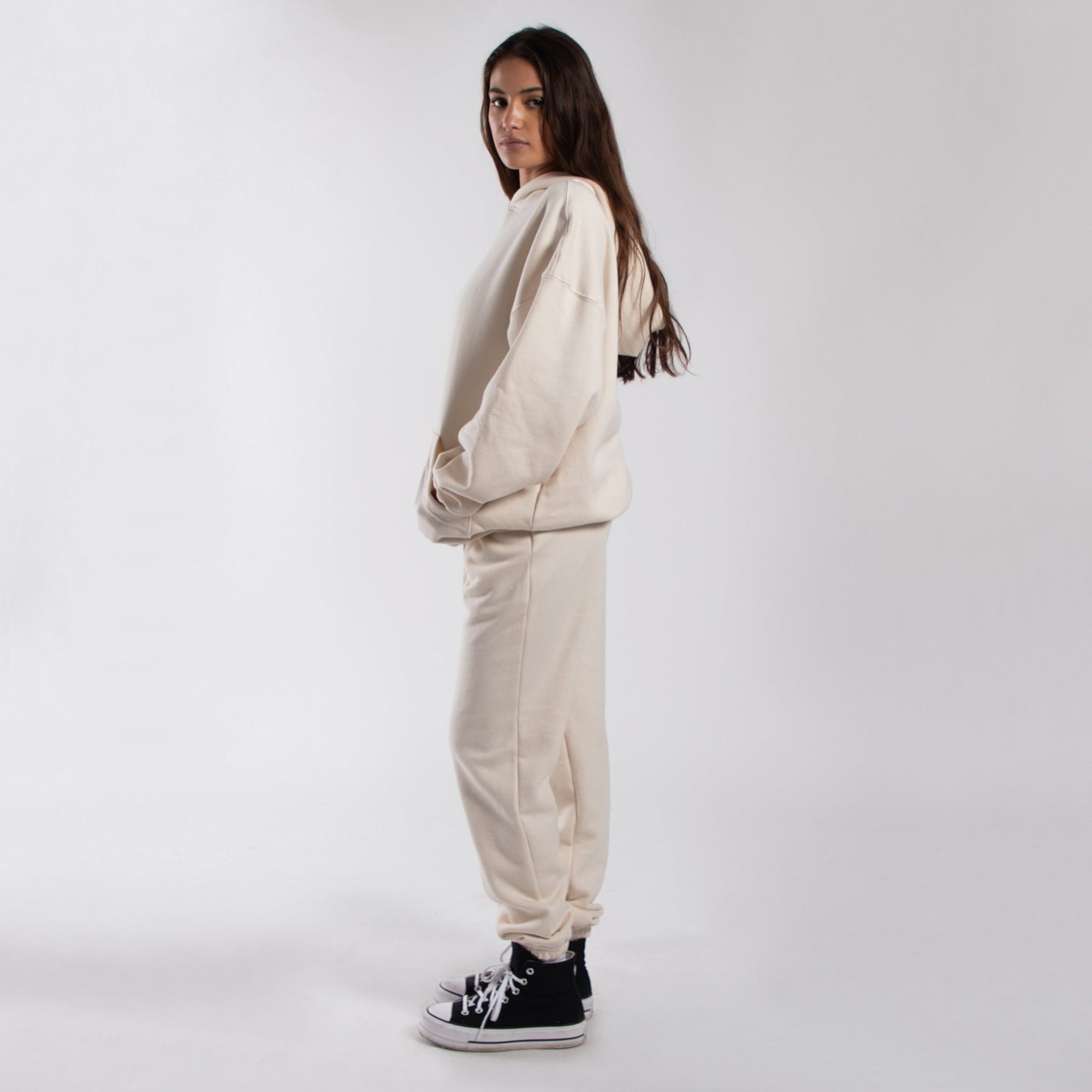 Women's Heavyweight White Sweatpants