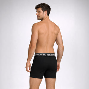 OTL Men's Banded Boxer Briefs in Black — Wholesale Blank Shorts