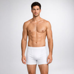 OTL Men's Banded Boxer Briefs in White — Wholesale Blank Shorts