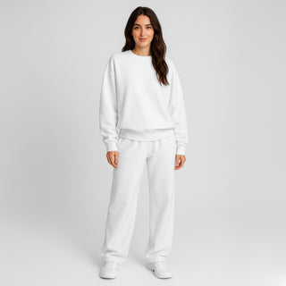 OTL 7003MW - Unisex Midweight Fleece Crewneck Sweatshirt in White — Wholesale Blank Sweatshirt
