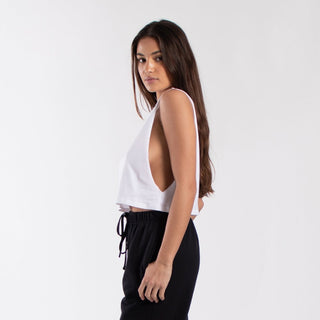 OTL 0921GD - Women's Garment Dyed Cropped Muscle Tank — Wholesale Blank Tanks