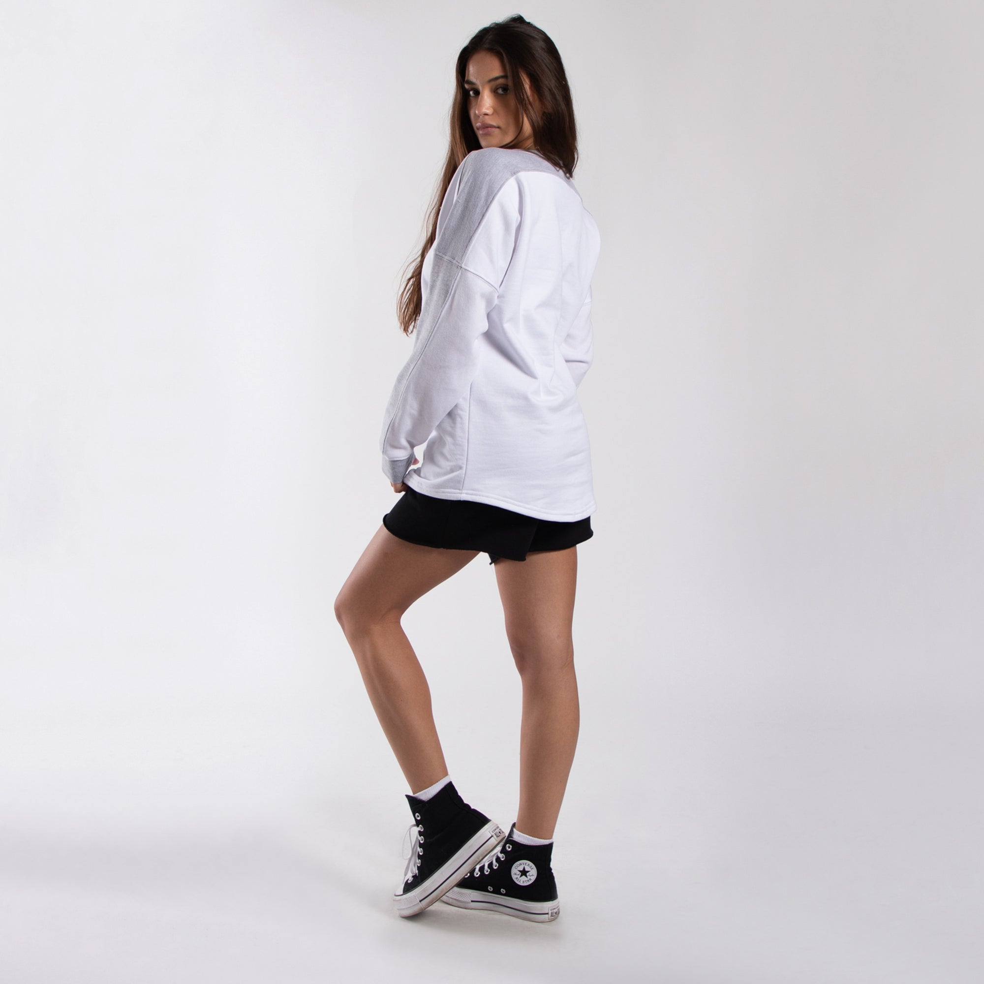 6022 - Women's Panel Crewneck Sweatshirt