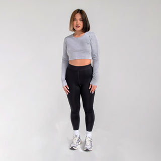OTL Women's Long Sleeve Baby Tee — Wholesale Blank Crop Tops