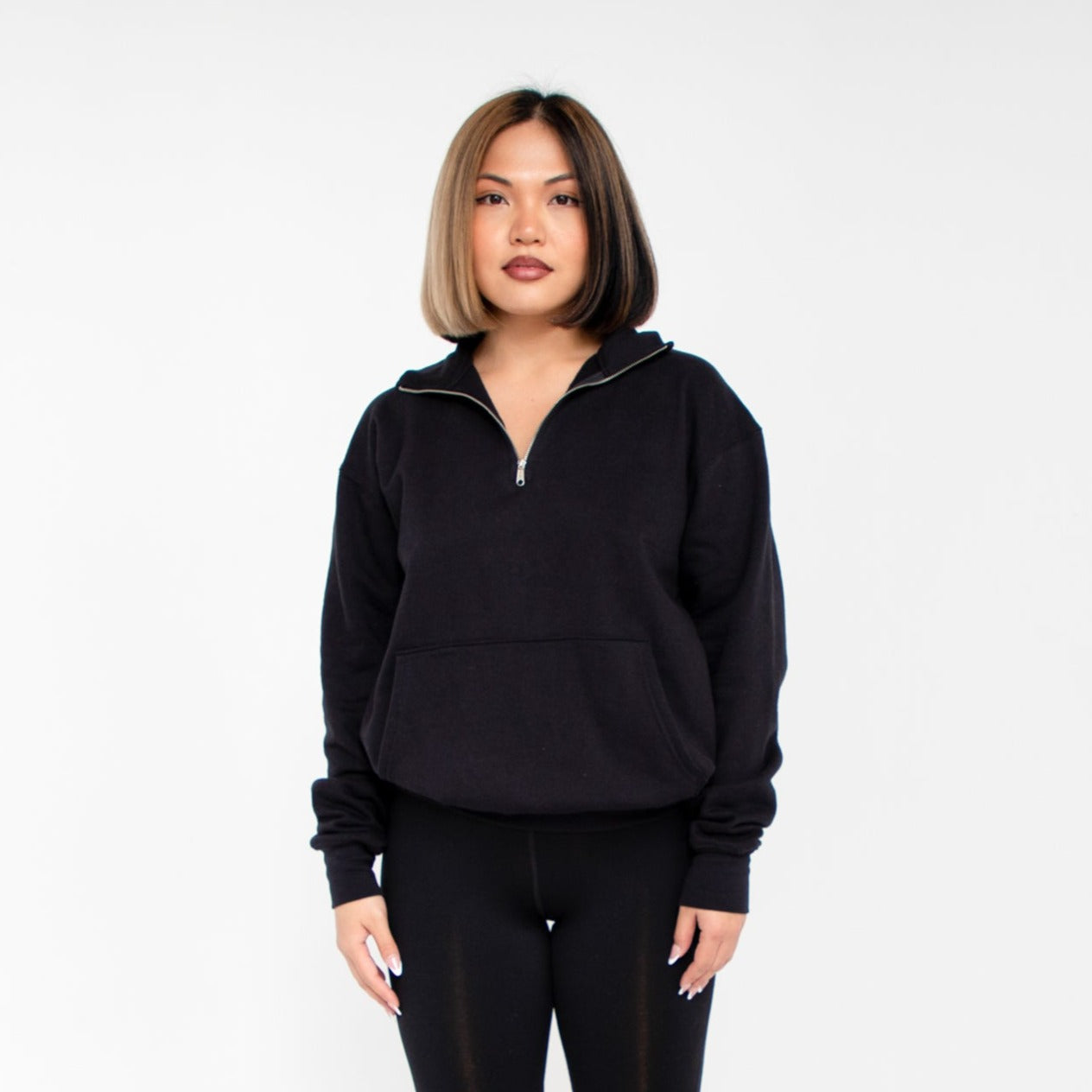 6051 - Women's Quarter Zip Sweatshirt - OTL Apparel