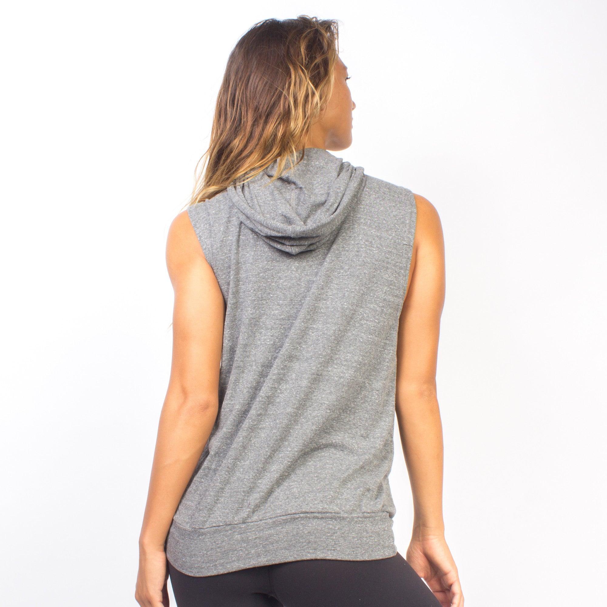Lightweight sales sleeveless hoodie