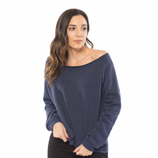 OTL Women's Fleece Off Shoulder Pullover Sweatshirt — Wholesale Blank Sweatshirt