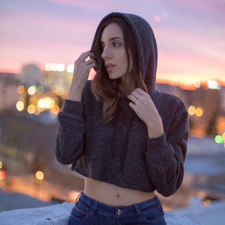 OTL Women's Cropped Fleece Hoodie — Wholesale Blank Sweatshirt